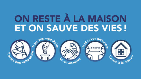On reste à la maison et on sauve des vies!